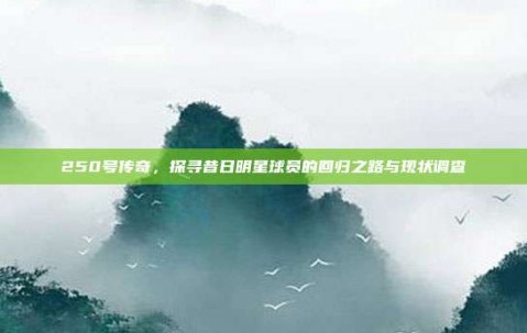 250号传奇，探寻昔日明星球员的回归之路与现状调查