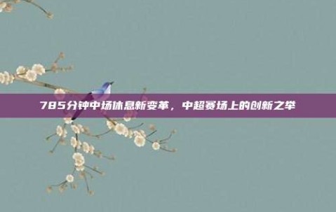 785分钟中场休息新变革，中超赛场上的创新之举