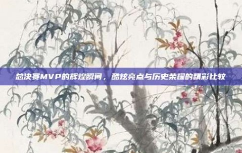 总决赛MVP的辉煌瞬间，酷炫亮点与历史荣耀的精彩比较